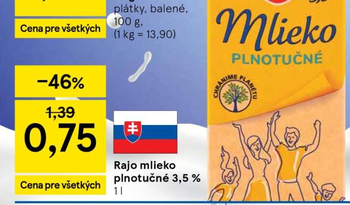 Rajo mlieko plnotučné 3,5 %