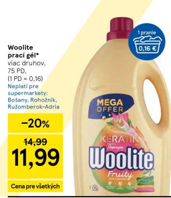 WOOLITE Prací gél