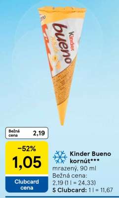 Kinder Bueno kornút