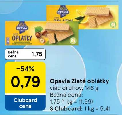 OPAVIA ZLATÉ OBLÁTKY