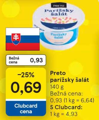 PRETO PARÍŽSKY ŠALÁT