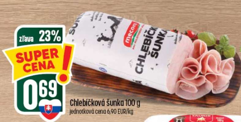 Chlebíčková šunka
