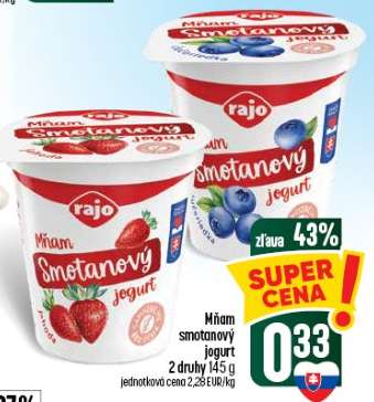 Mňam smotanový jogurt