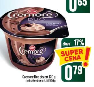 Cremore Duo dezert 190 g