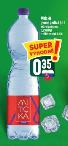 Mitická jemne perlivá 1,5 l