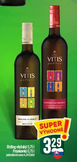 Rizling vlašský 0,75l / Frankovka 0,75l