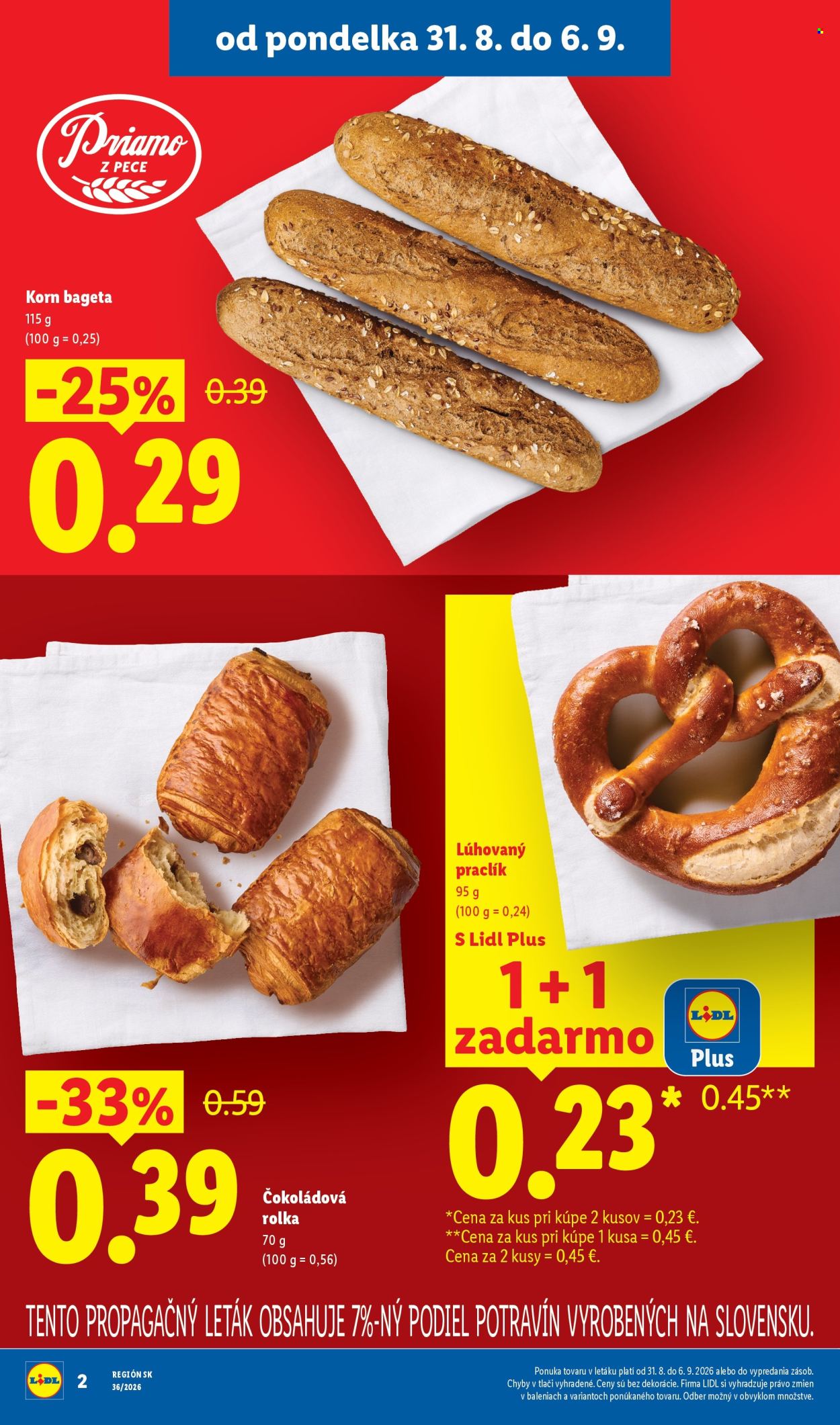 Leták Lidl - 31.8.2026 - 6.9.2026. Strana 2
