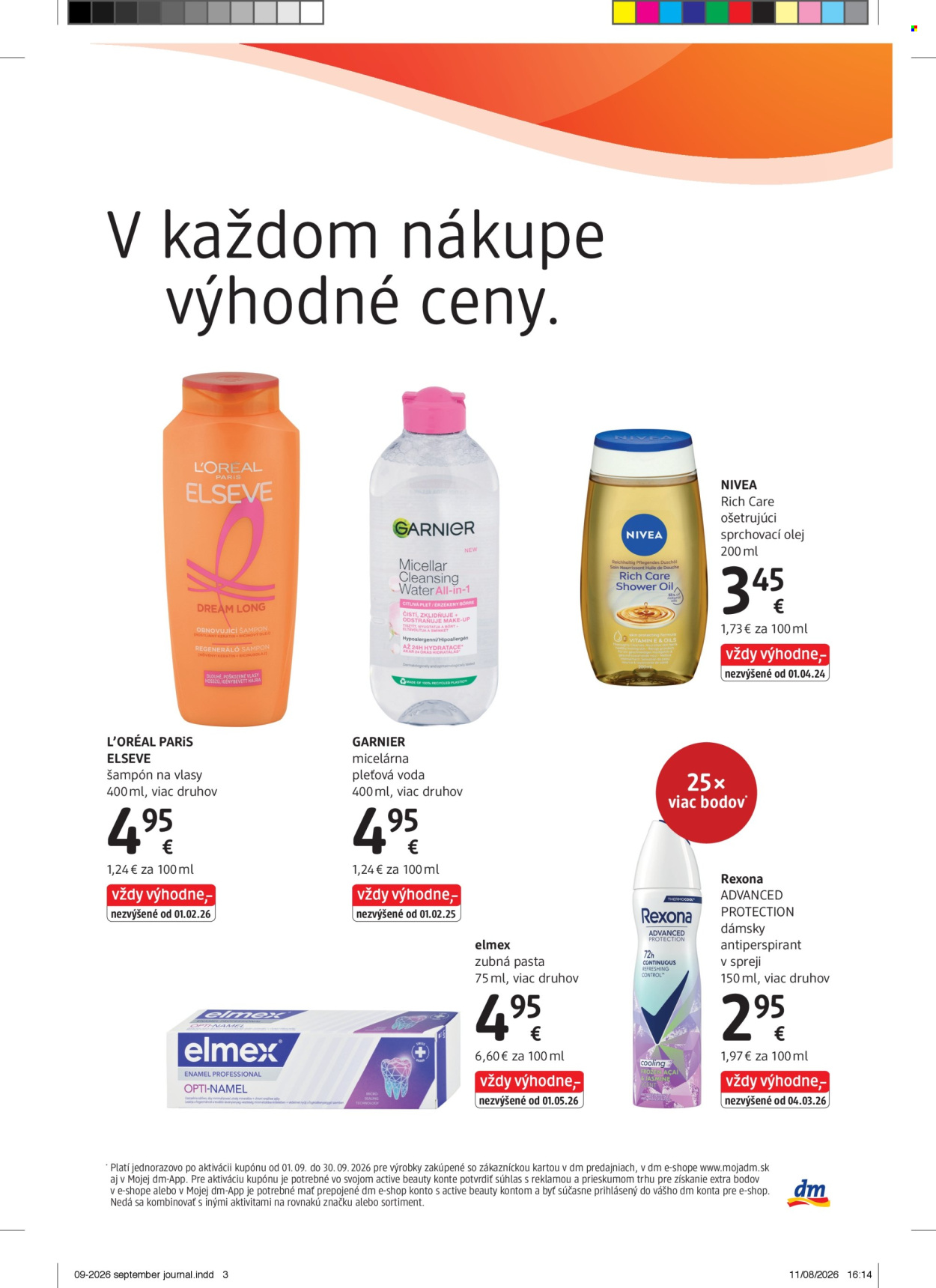 Leták dm drogerie - 1.9.2026 - 30.9.2026. Strana 3