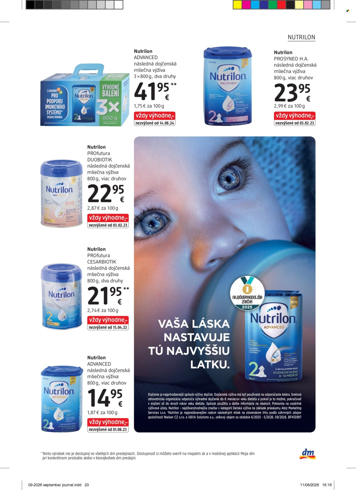 Leták dm drogerie - 1.9.2026 - 30.9.2026. Strana 23