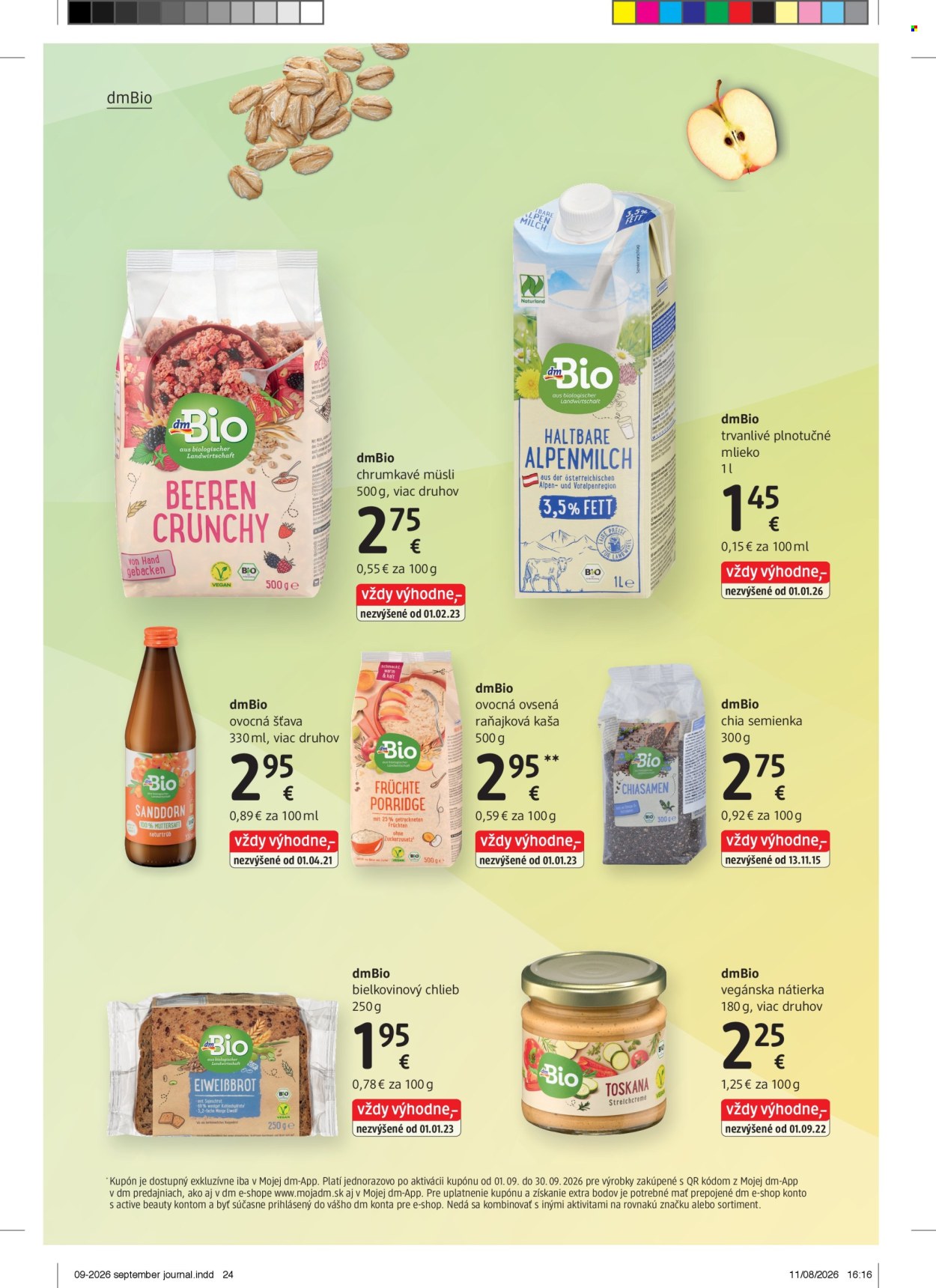 Leták dm drogerie - 1.9.2026 - 30.9.2026. Strana 24