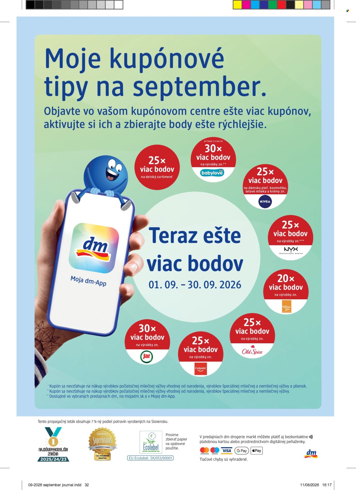 Leták dm drogerie - 1.9.2026 - 30.9.2026. Strana 32