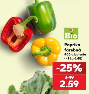 Paprika farebná
