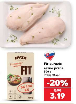 Fit kuracie rezne prsné 300 g