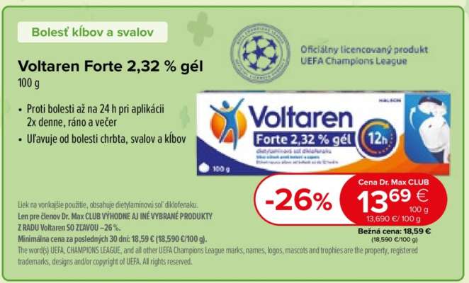 Voltaren Forte 2,32 % gél