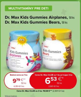 Dr. Max Kids Gummies Airplanes