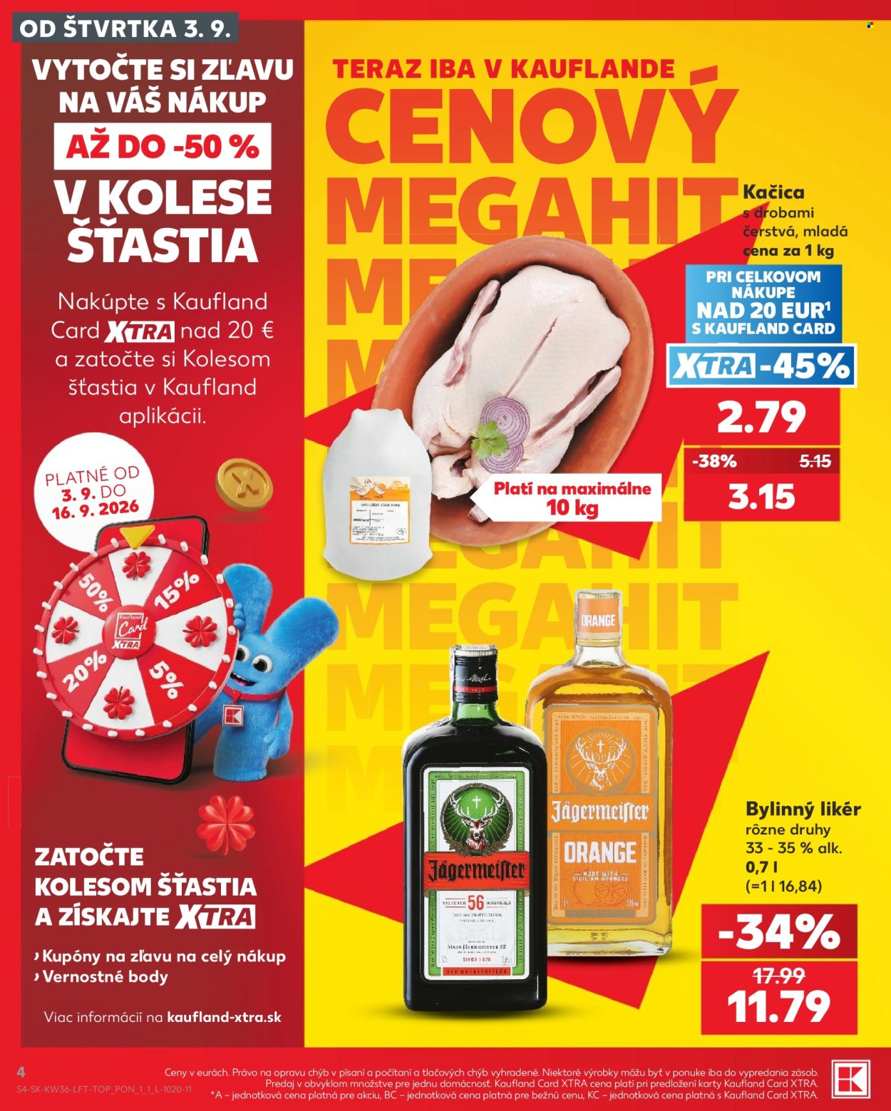 Leták Kaufland - 3.9.2026 - 9.9.2026. Strana 4