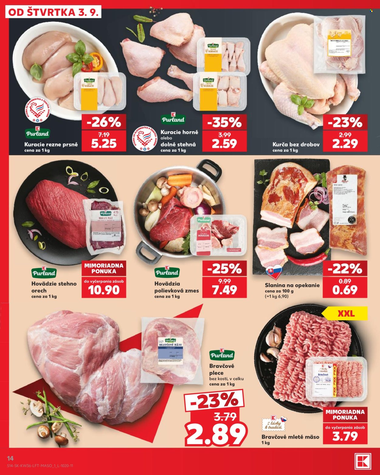 Leták Kaufland - 3.9.2026 - 9.9.2026. Strana 14