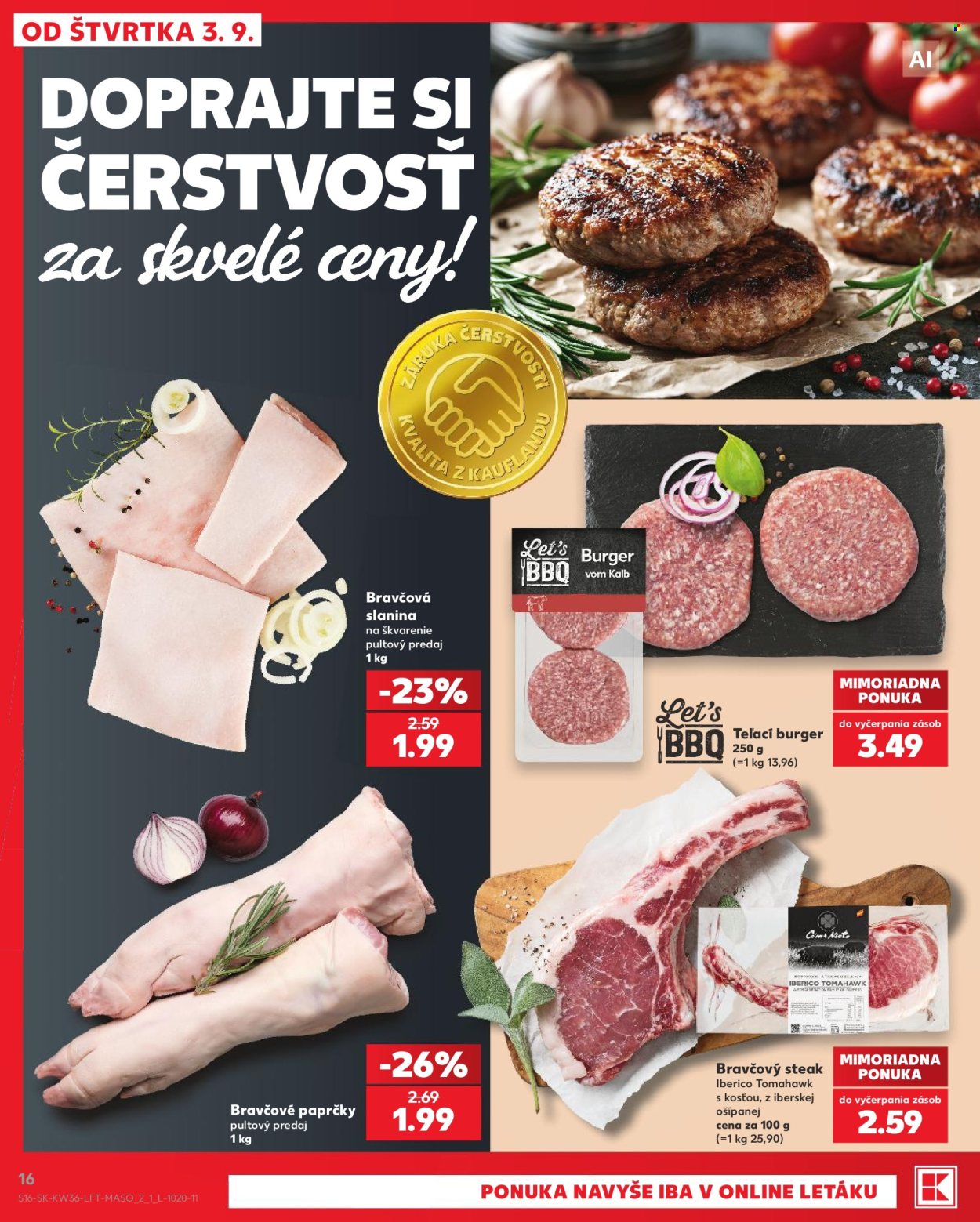 Leták Kaufland - 3.9.2026 - 9.9.2026. Strana 16