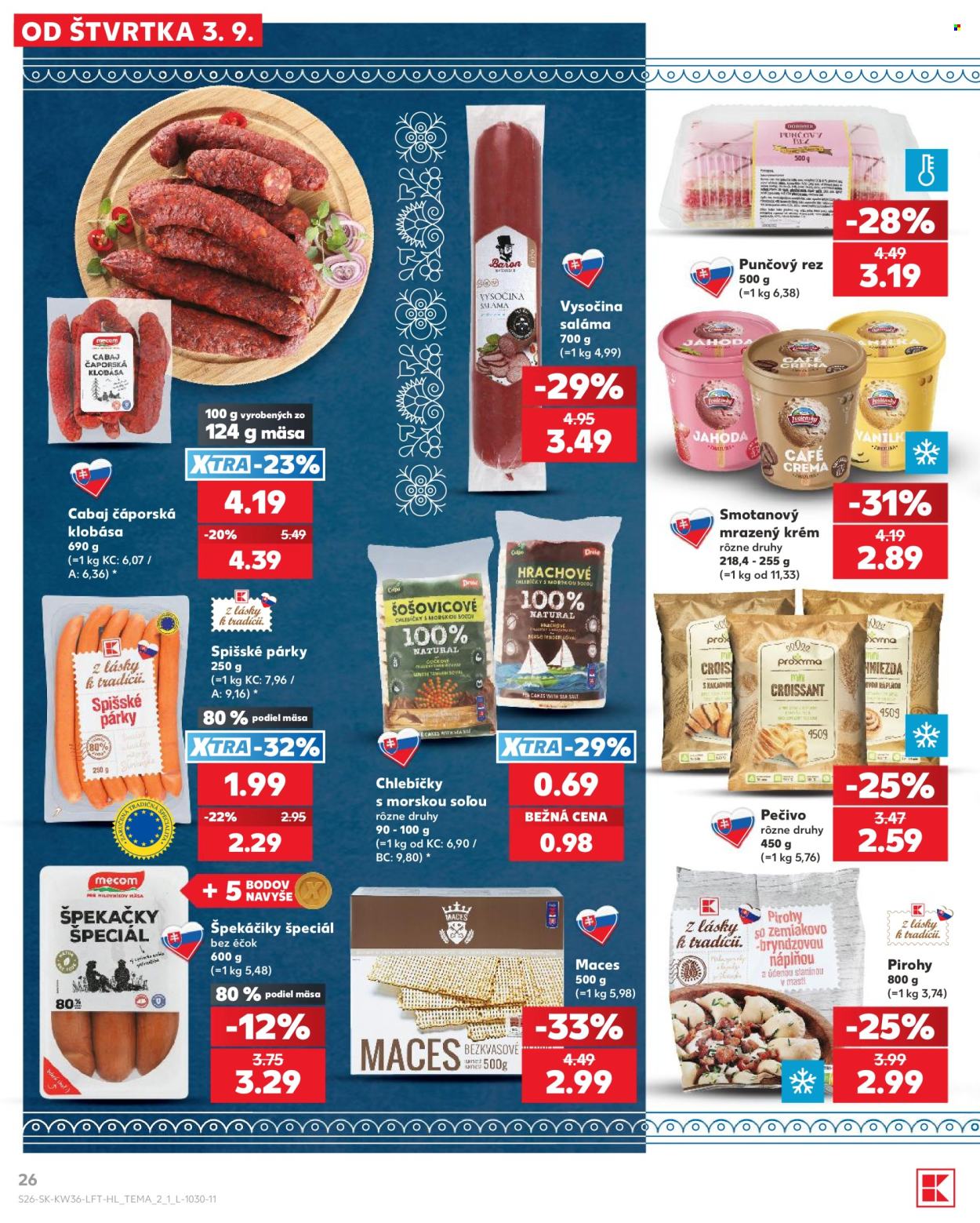 Leták Kaufland - 3.9.2026 - 9.9.2026. Strana 26