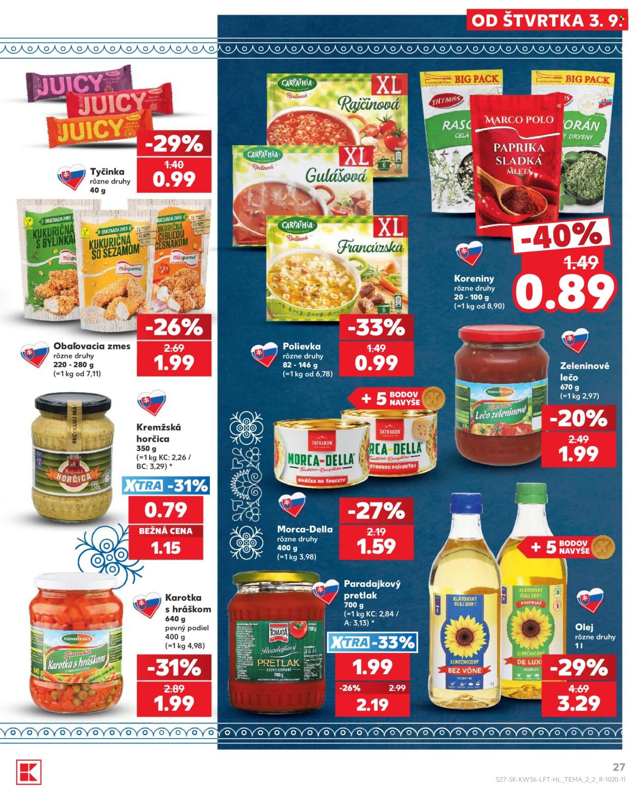Leták Kaufland - 3.9.2026 - 9.9.2026. Strana 27