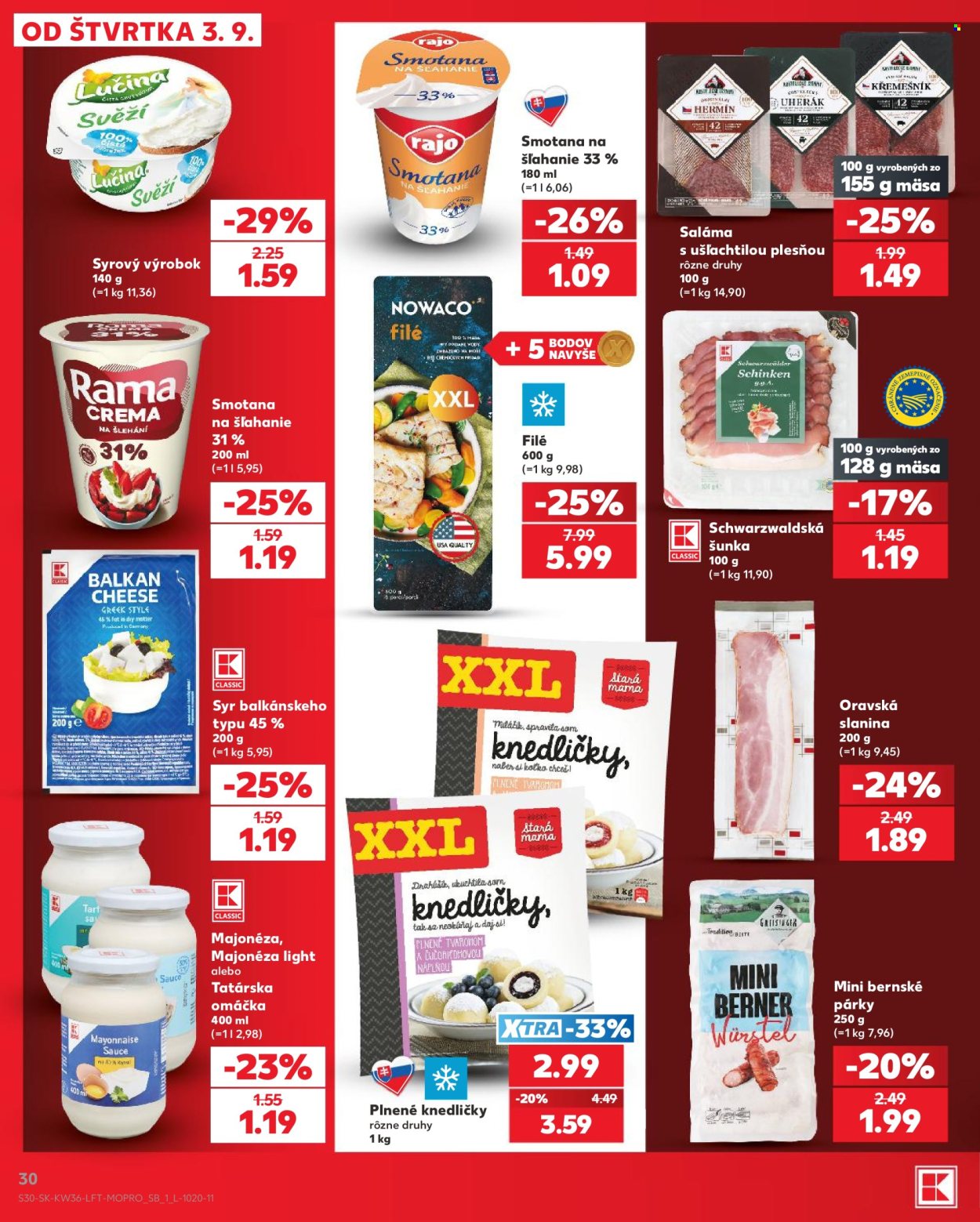 Leták Kaufland - 3.9.2026 - 9.9.2026. Strana 30