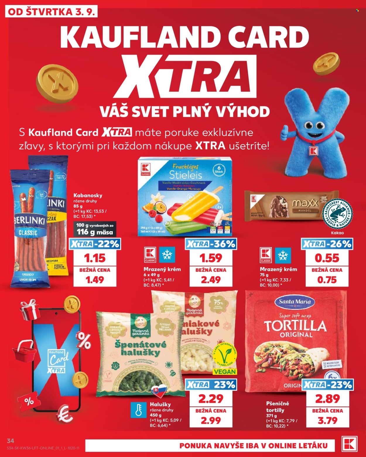 Leták Kaufland - 3.9.2026 - 9.9.2026. Strana 34