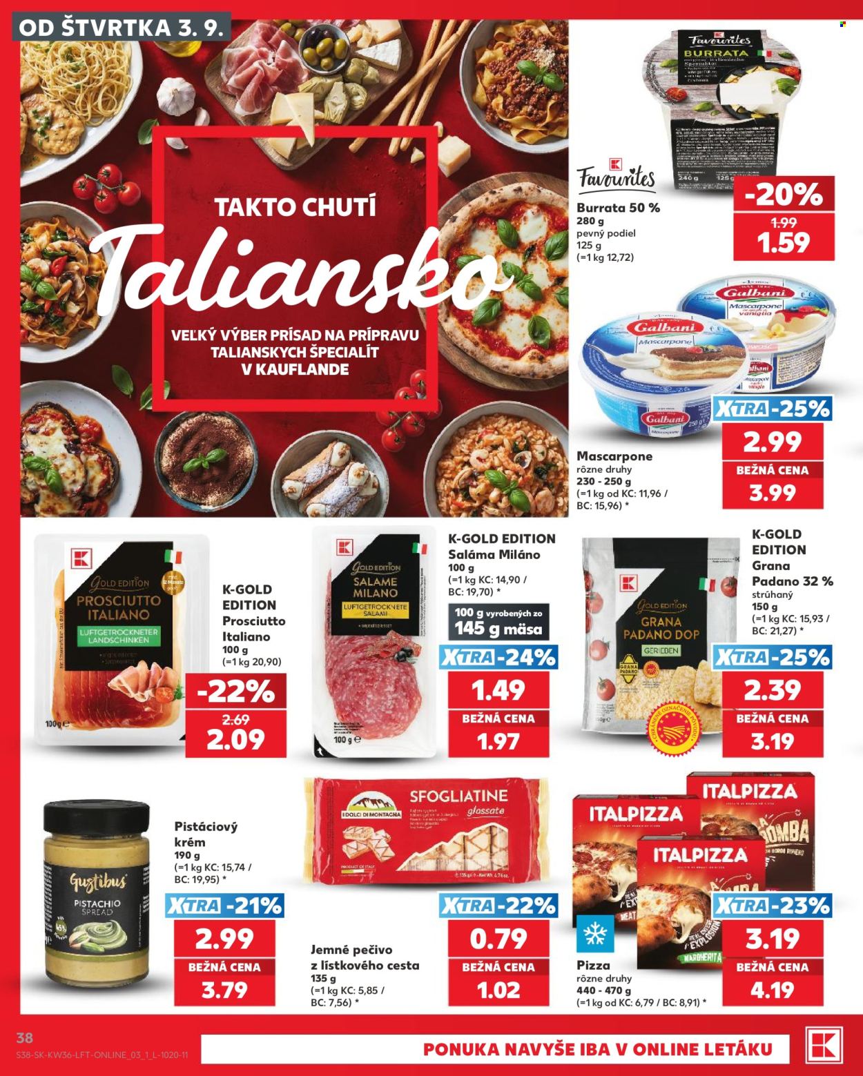 Leták Kaufland - 3.9.2026 - 9.9.2026. Strana 38