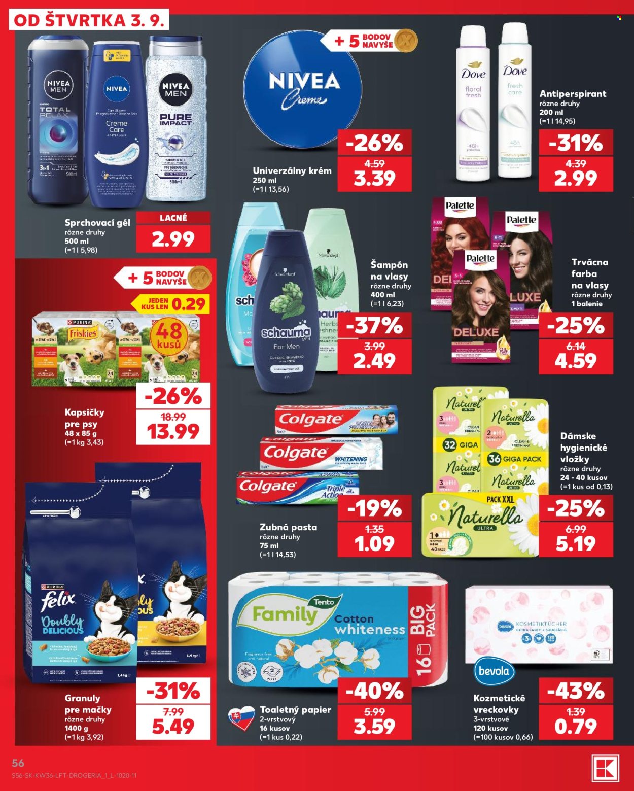 Leták Kaufland - 3.9.2026 - 9.9.2026. Strana 56