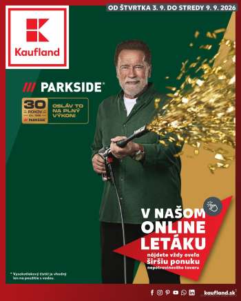 Leták Kaufland - 3.9.2026 - 9.9.2026.