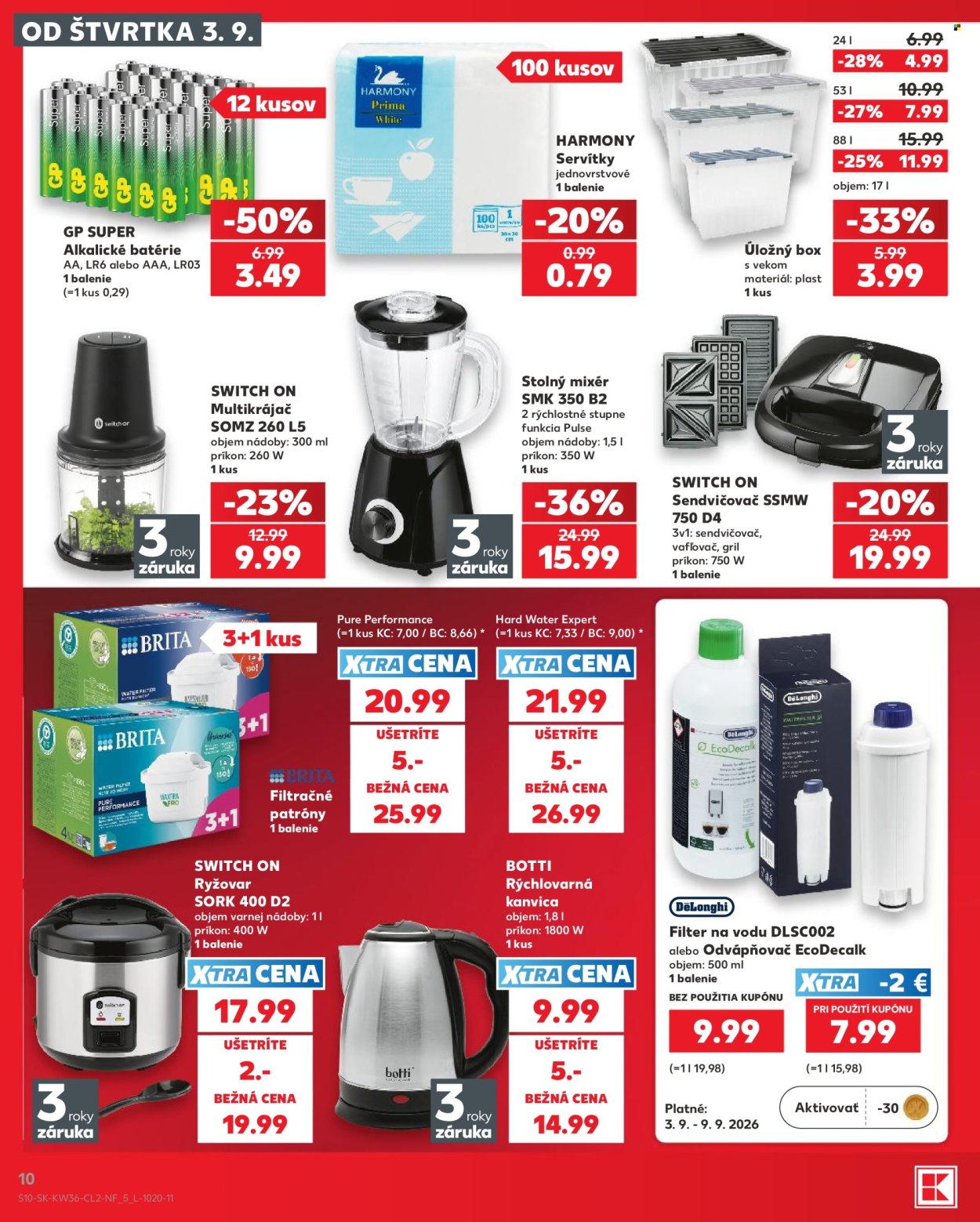 Leták Kaufland - 3.9.2026 - 9.9.2026. Strana 10