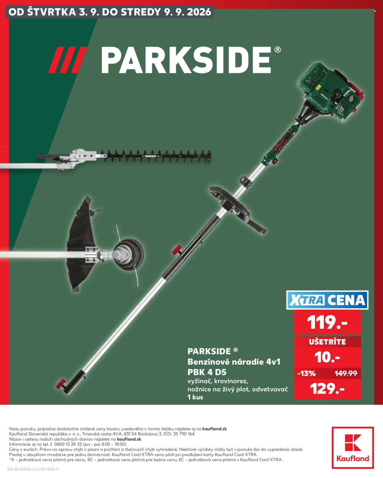 Leták Kaufland - 3.9.2026 - 9.9.2026. Strana 12