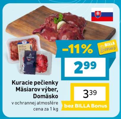 Kuracie pečienky Mäsiarov výber, Domäsko