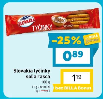 Slovakia tyčinky soľ a rasca