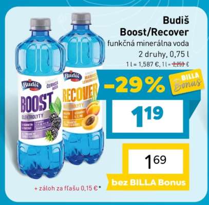 Budiš Boost, Recover