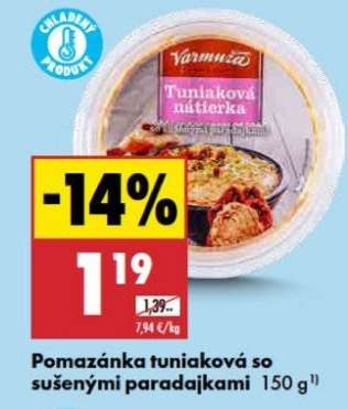 Pomazánka tuniaková so sušenými paradajkami 150 g