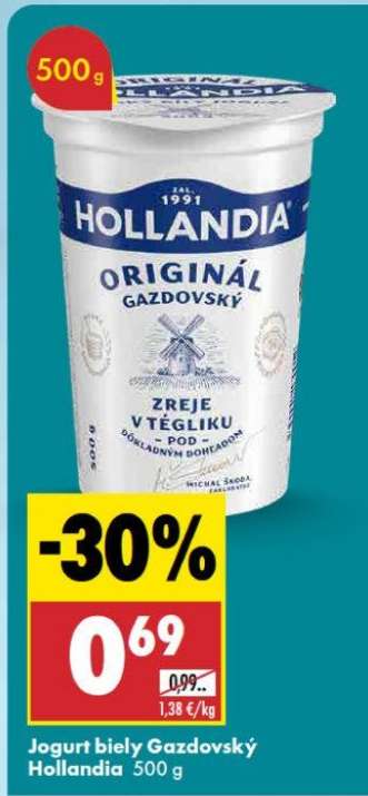 Jogurt biely gazdovský Hollandia 500 g