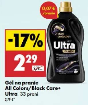 Gél na pranie All Colors/Black Care+ Ultra 33 praní