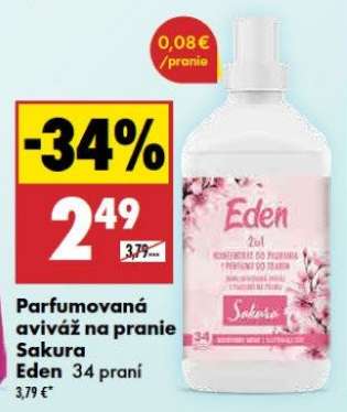 Parfumovaná aviváž na pranie Sakura Eden 34 praní