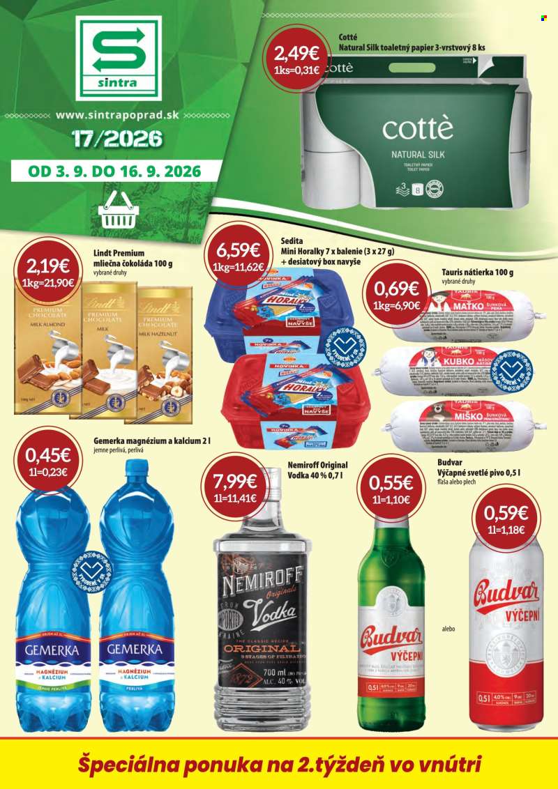 Leták Sintra - 3.9.2026 - 16.9.2026.