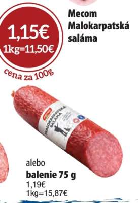 MECOM MALOKARPATSKÁ SALÁMA