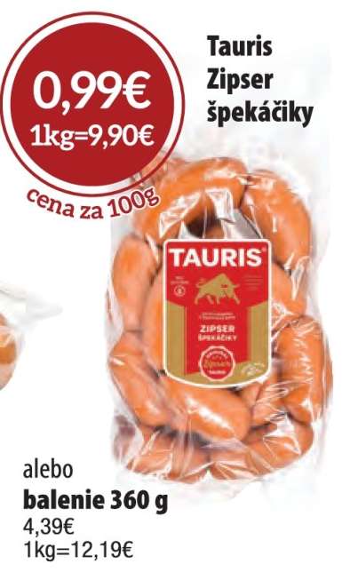 Tauris Zipser špekáčky