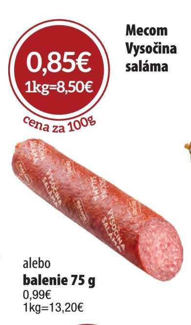 Mecom Vysočina saláma
