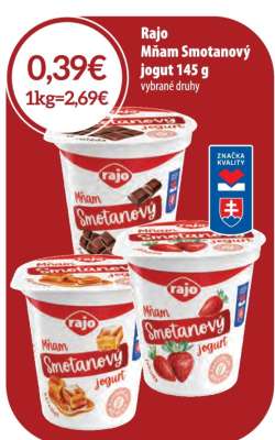 Rajo Mňam Smotanový jogurt 145 g