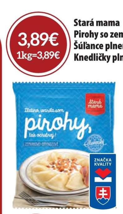 Stará mama Pirohy so zem