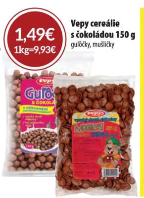 Vepy Cereálie s čokoládou 150 g