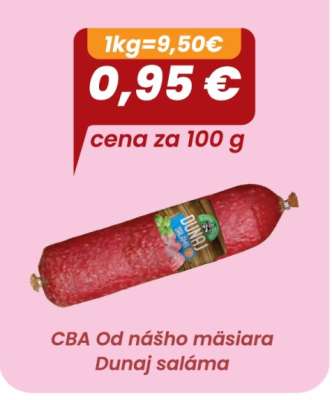 CBA Od nášho mäsiara Dunaj saláma