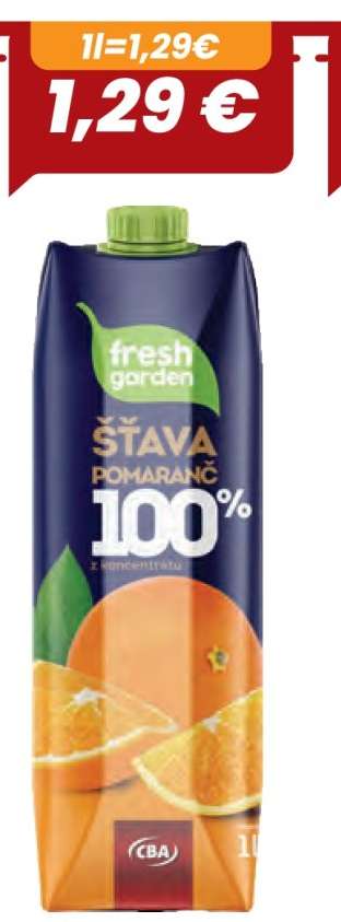 ŠŤAVA POMARANČ 100%