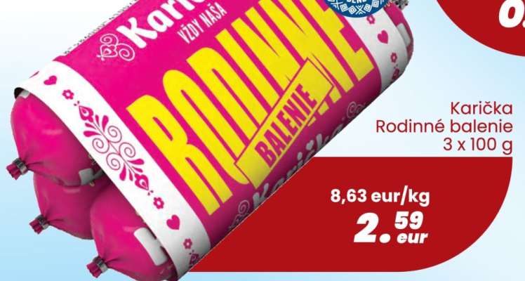 Karička Rodinné balenie 3 x 100 g