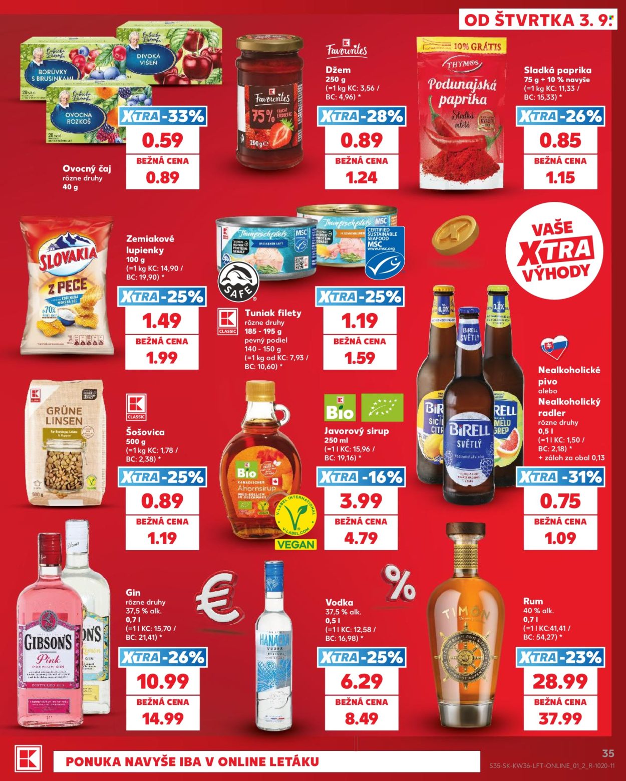 Leták Kaufland - 3.9.2026 - 9.9.2026. Strana 35