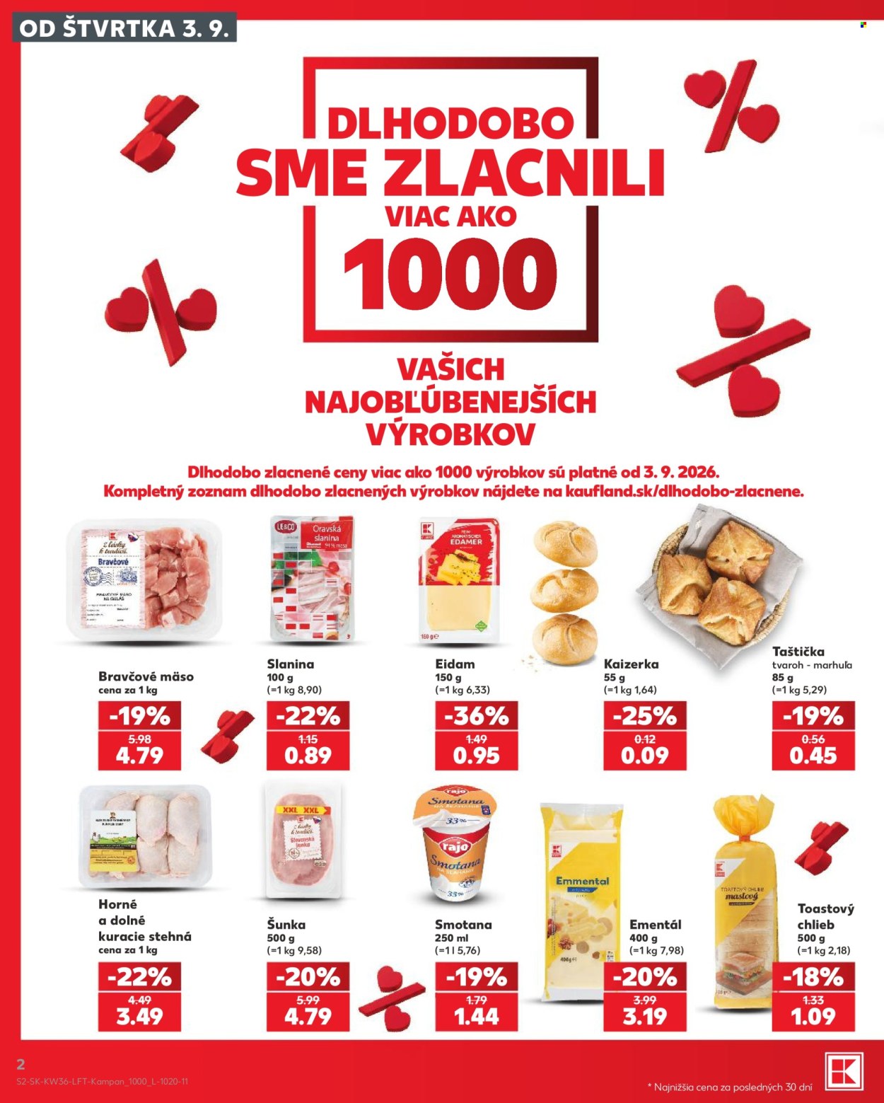 Leták Kaufland - 3.9.2026 - 9.9.2026. Strana 2